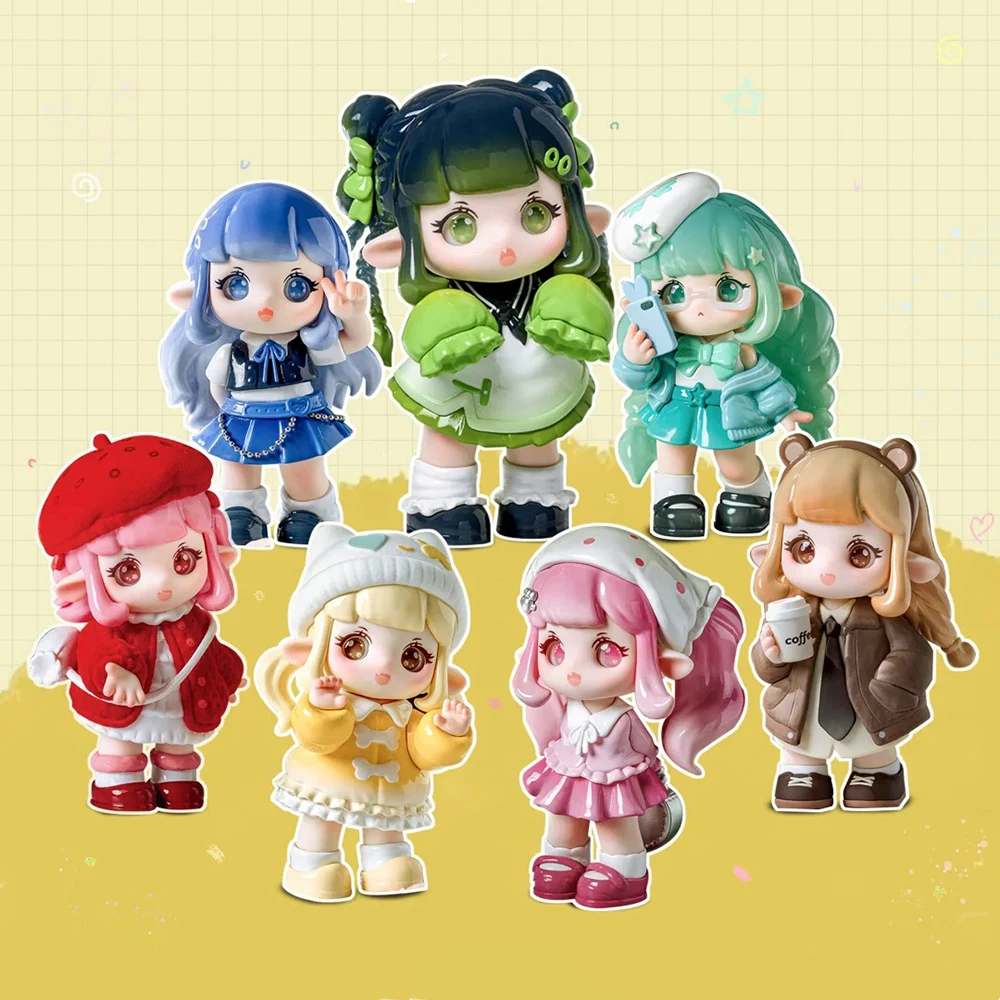 ใหม่ของแท้ Fiila'S Good Mood สี Atla Series กล่องตาบอดน้ําเล่น Hand-Made ตุ๊กตาเครื่องประดับน่ารักสาวของขวัญคอลเลกชัน