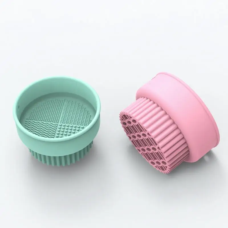 Makeup brush drying rack Makeup Brush Cleaning Bowl Silicone Washing Bowl Powder Puff Cosmetic Sponge Drying Tool Set Wash Mat