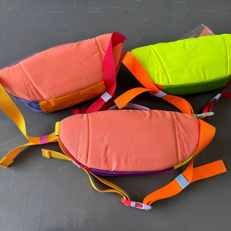 American alpaca bag 3L outdoor sports chest bag crossbody chest bag dopamine