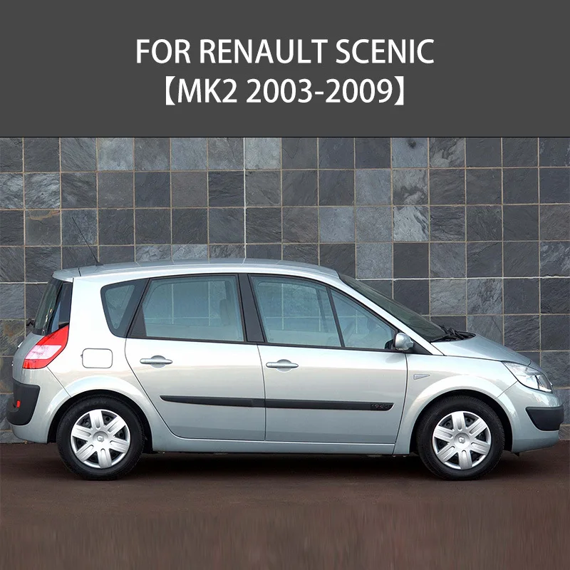 For Renault Scenic 2003-2009 Car Window Visor Awning Shelters Windshield Side Window Rain Sun Shade Auto Accessories
