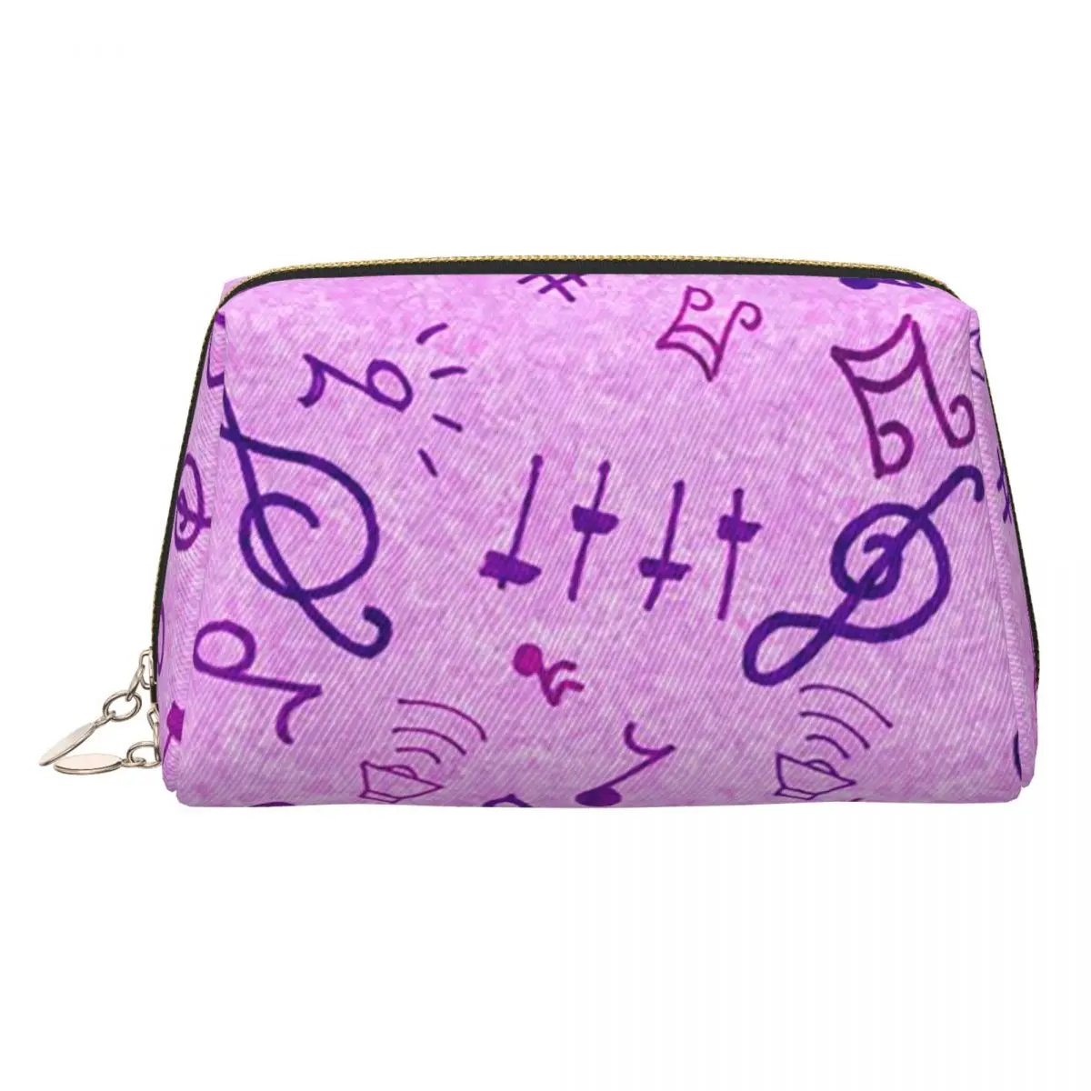 

Music Notation Musical Notes Women Cosmetic Bags Travel Makeup Organizer Pouch Toiletry Storage Dopp Kit Case