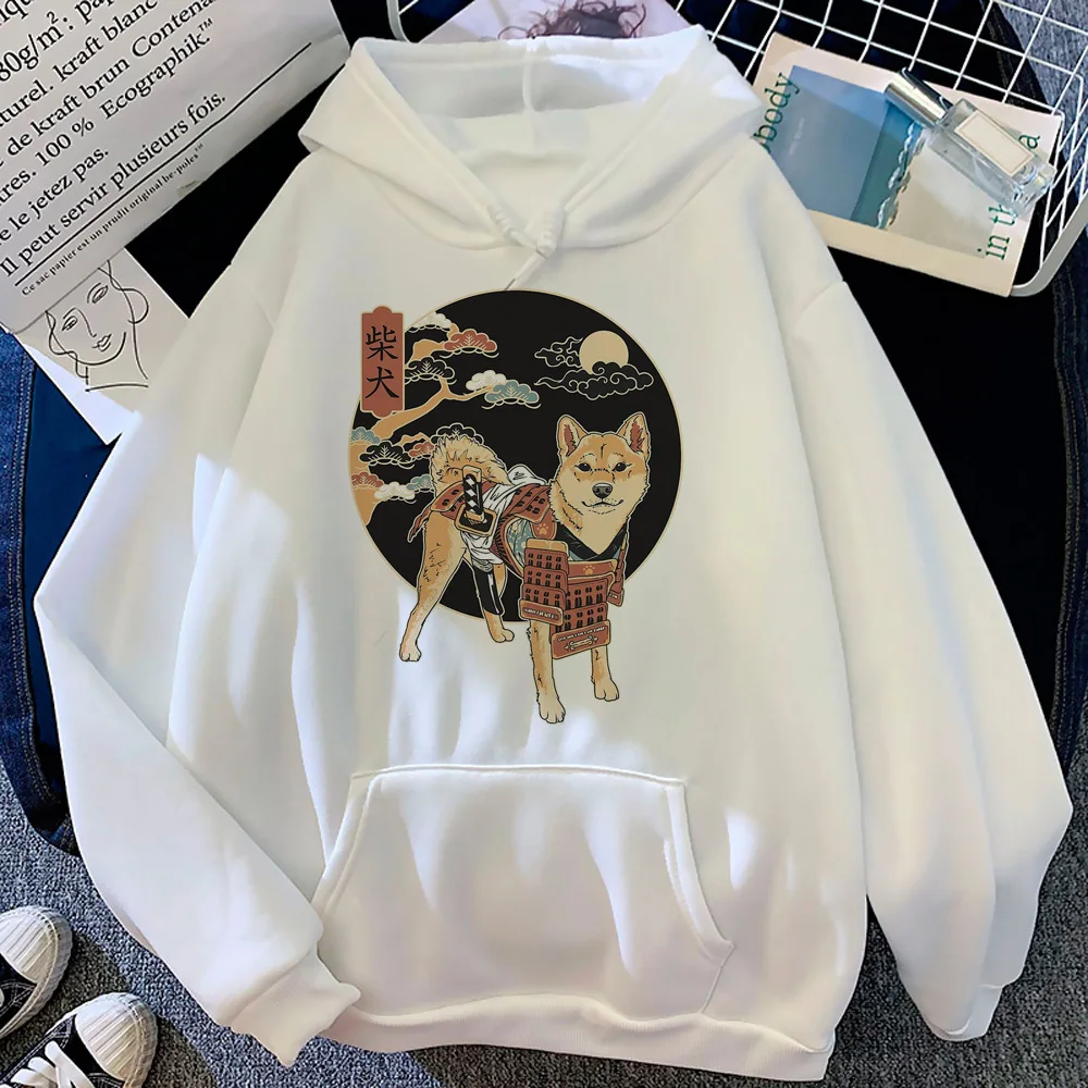 

Shiba Inu hoodie modern style clothes for teens manga trendy girl pullover streetwear modern style soft fabric winter