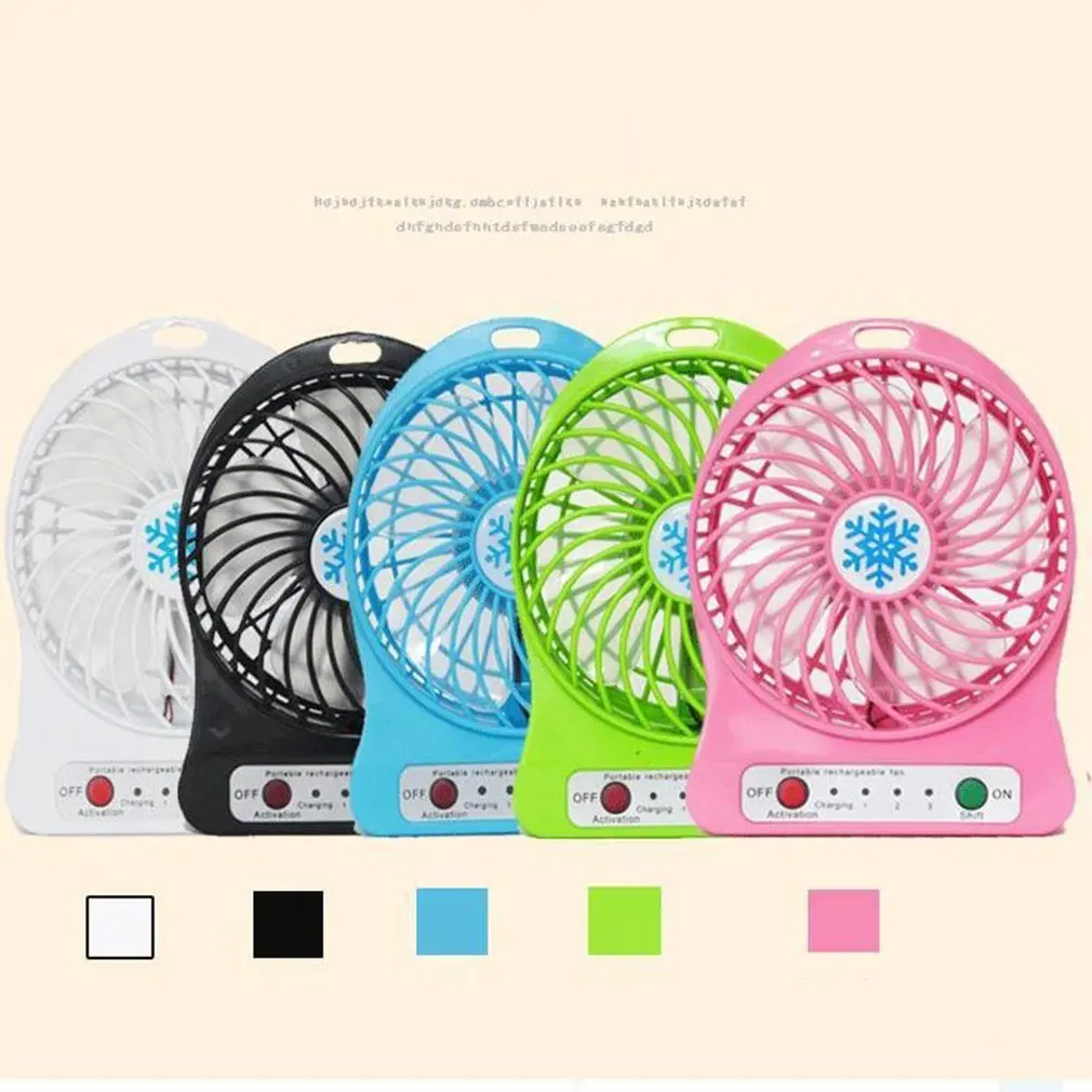 Multifunctional Charging Electric Fan Portable Outdoor Mini Handheld Fan Snowflake Without Battery