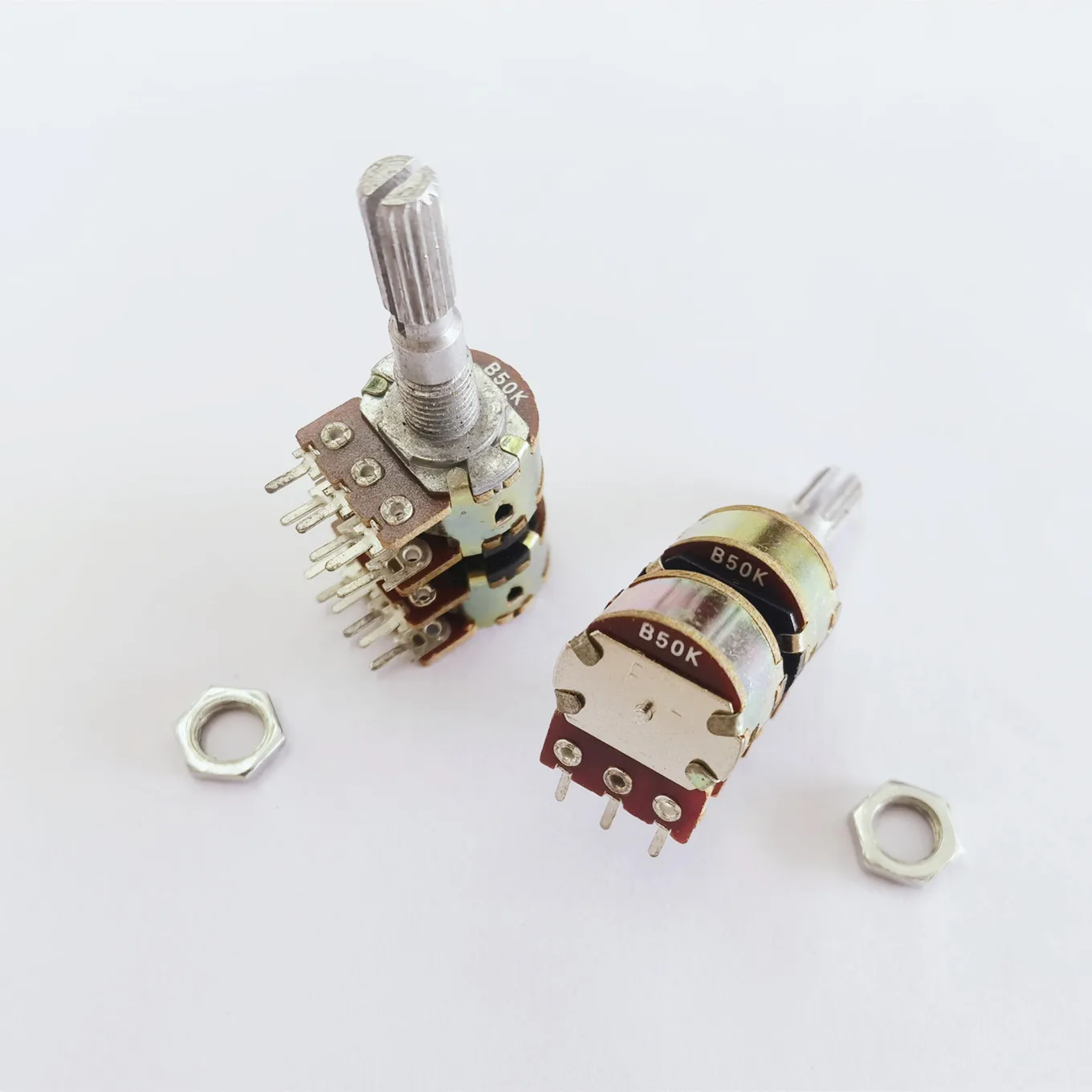 Original New 100% WH148 quad potentiometer B50K volume amplifier potentiometer 12pin 50K (SWITCH)