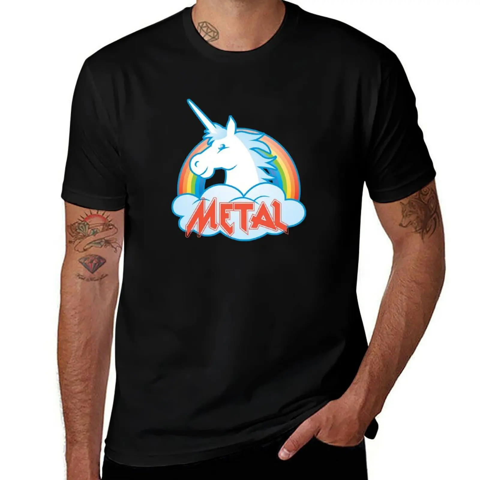 

Metal Unicorn t t oversize shirt cotton shirts graphic t shirts pack anime man T-Shirt