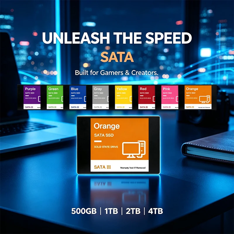 New Original 2.5 Inch SATA3 Internal SSD 500GB 1TB 2TB 4TB Solid State Drive Hard Disk for Laptop Desktop Pro Max Unit Plus