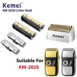 Kemei Original Electric Shavers Blades Golden Foil Knife Net and Cutter Head Suitable for KM-2028 Replacement Floating Razor