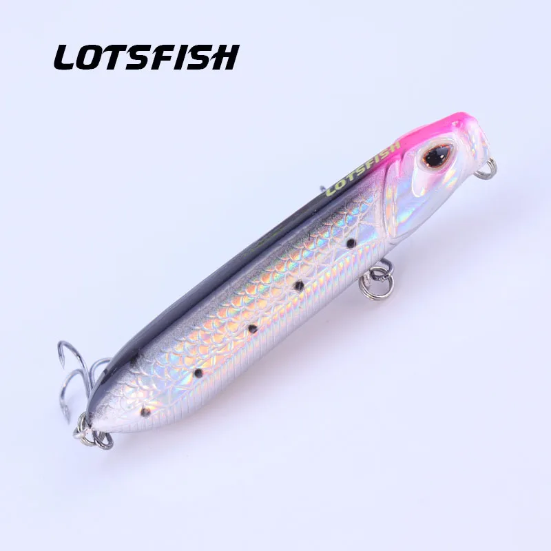 8cm 11.5g Fishing Lure Topwater Pencil Lure Far Casting Floating Fishlure Coating Body Artificial Hard Baits For Fishing Bass