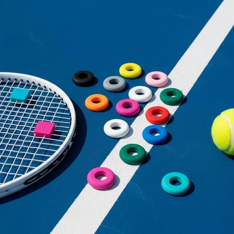@*Tennis Vibration Dampener Shock Absorber 1/8PCS Durable Silicone Universal for All Tennis Racket Training Enthusiasts