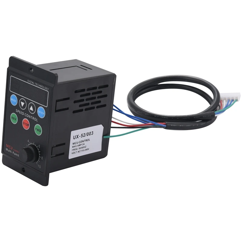 Hot Ux-52 Digital Display Motor Speed Controller Motor Governor Soft Start Tools 220V Ac 6W-400W