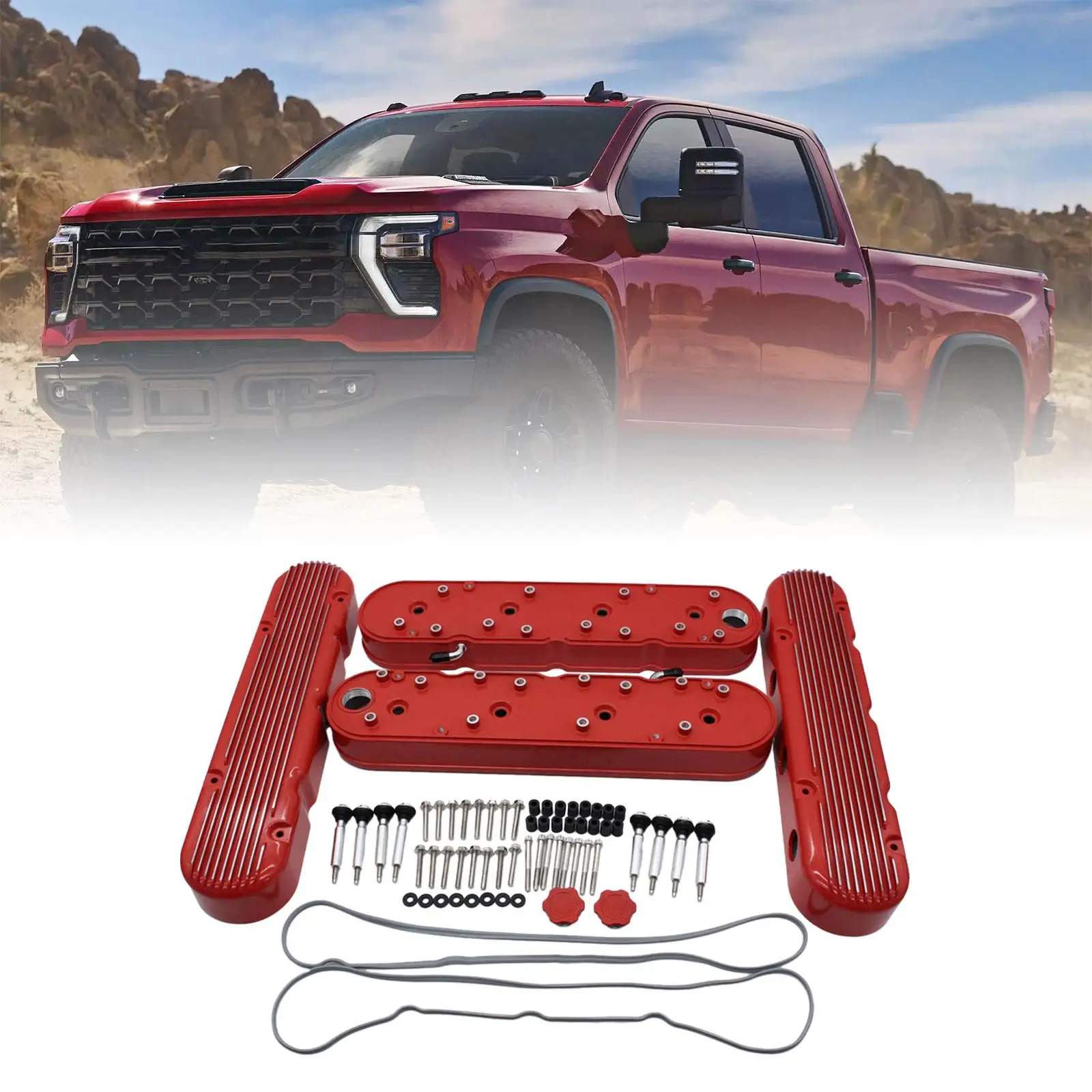 Valve Covers Repair Parts Car Accessories Easily Install Sturdy Aluminum Premium Directly Replace for Chevy LS1 LS2 LS3 LSX