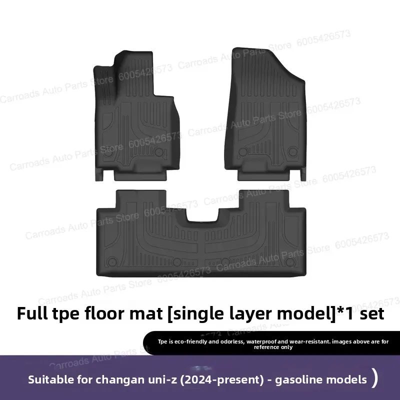 (LHD)Perfect Fit TPE 3D All-Weather Floor Mats for Changan UNI-Z - Eco-Friendly, Anti-Slip, OEM Fit