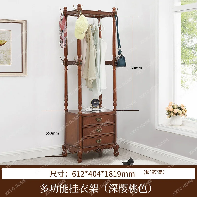

HMJ coat rack solid wood bedroom bedside floor storage household simple modern fashion new
