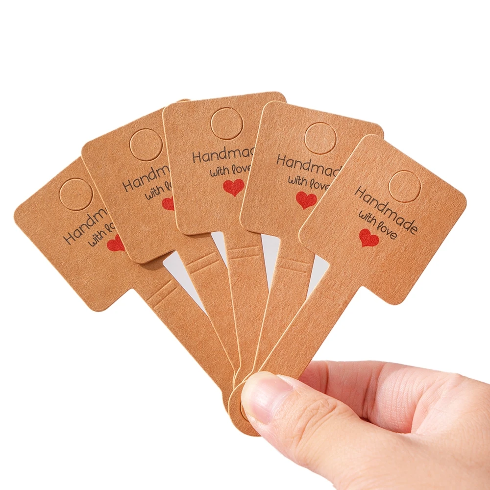 50pcs Kraft Paper Bracelet Display Cards