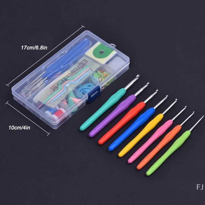 [YU]52 Pcs/set DIY Knitting Kits With Case Stitch Weave Accessories Gifts For Knitter Knitting Supplies Set Random Color