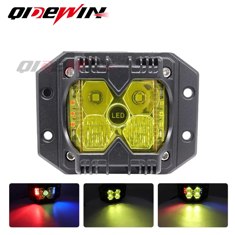 

LED Sport Work Lamps 3inch yellow Automobile For Lada Offroad 4X4 Vehicle Auxiliary Lights Led for Jeep Combo Driving Headlamp
