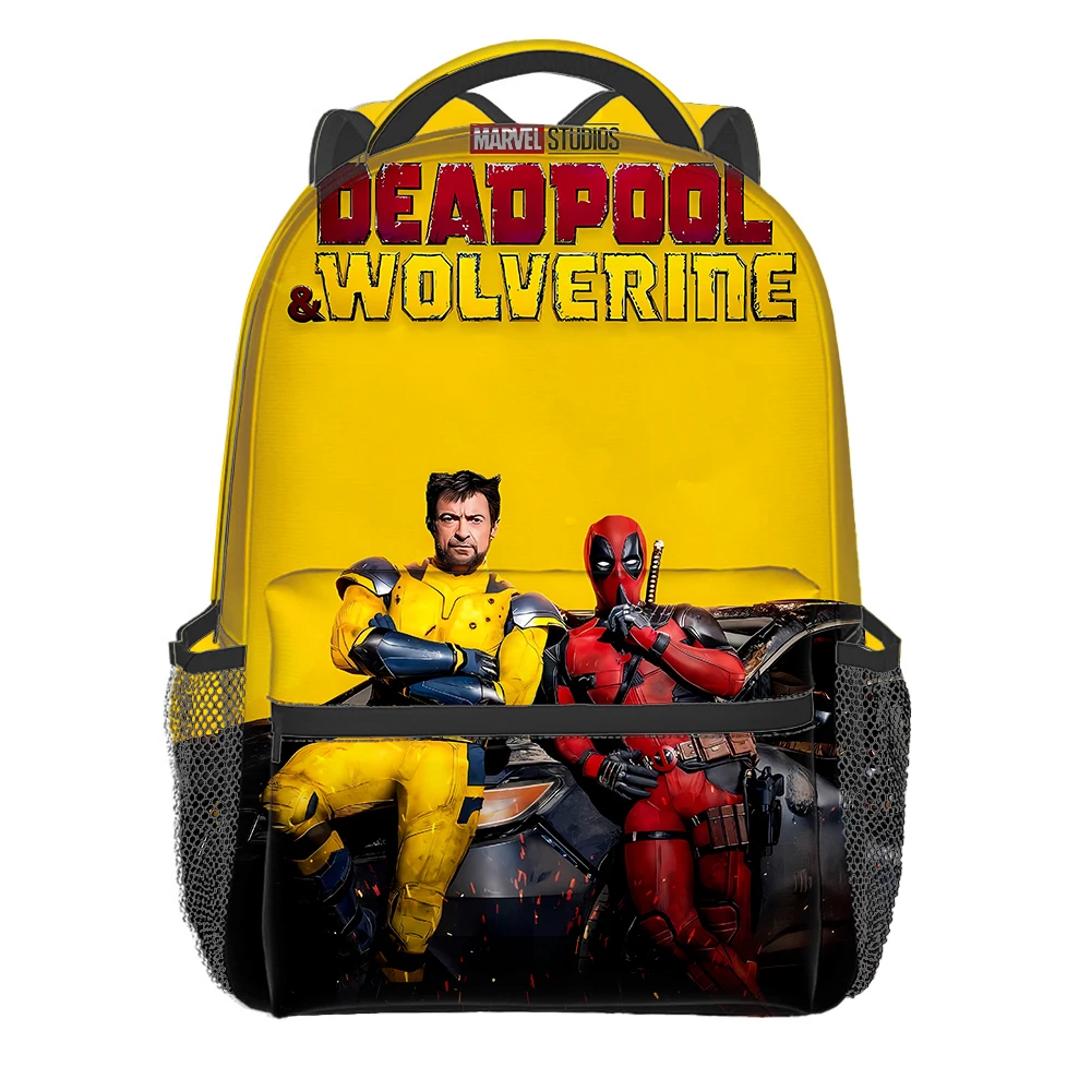 Deadpool Wolverine Boy School Backpack Marvels Movie Schoolbag Travel Outdoor Bag Cool Superhero Knapsack Portable Bags Gifts