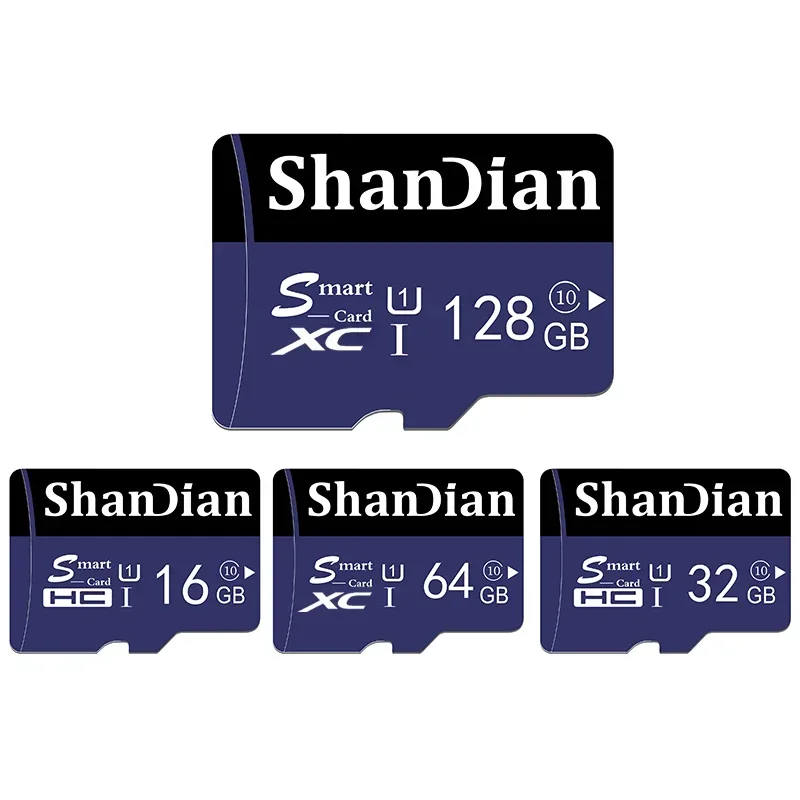 SHANDIAN Class 10 Mini SD Card 16GB Flash Memory 16GB Micro TF Card Driving Recorder Memory Card Memoria for Smartphone