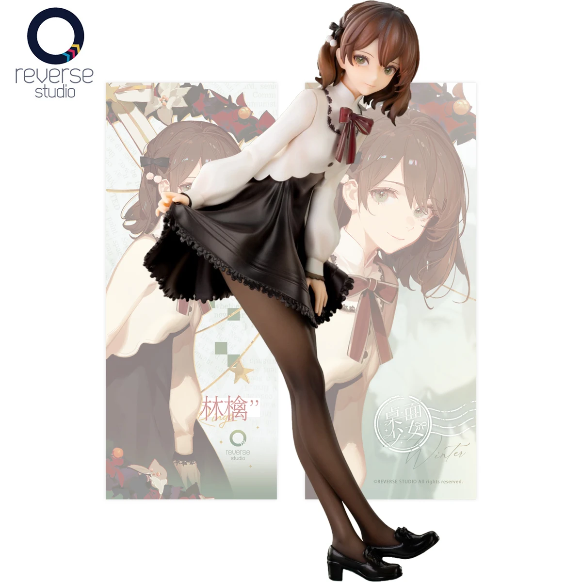 

In Stock Original Reverse Studio Prepainted Desktop Girls Original Ringo Winter Another Color Ver ModelDecoration BlackStockings