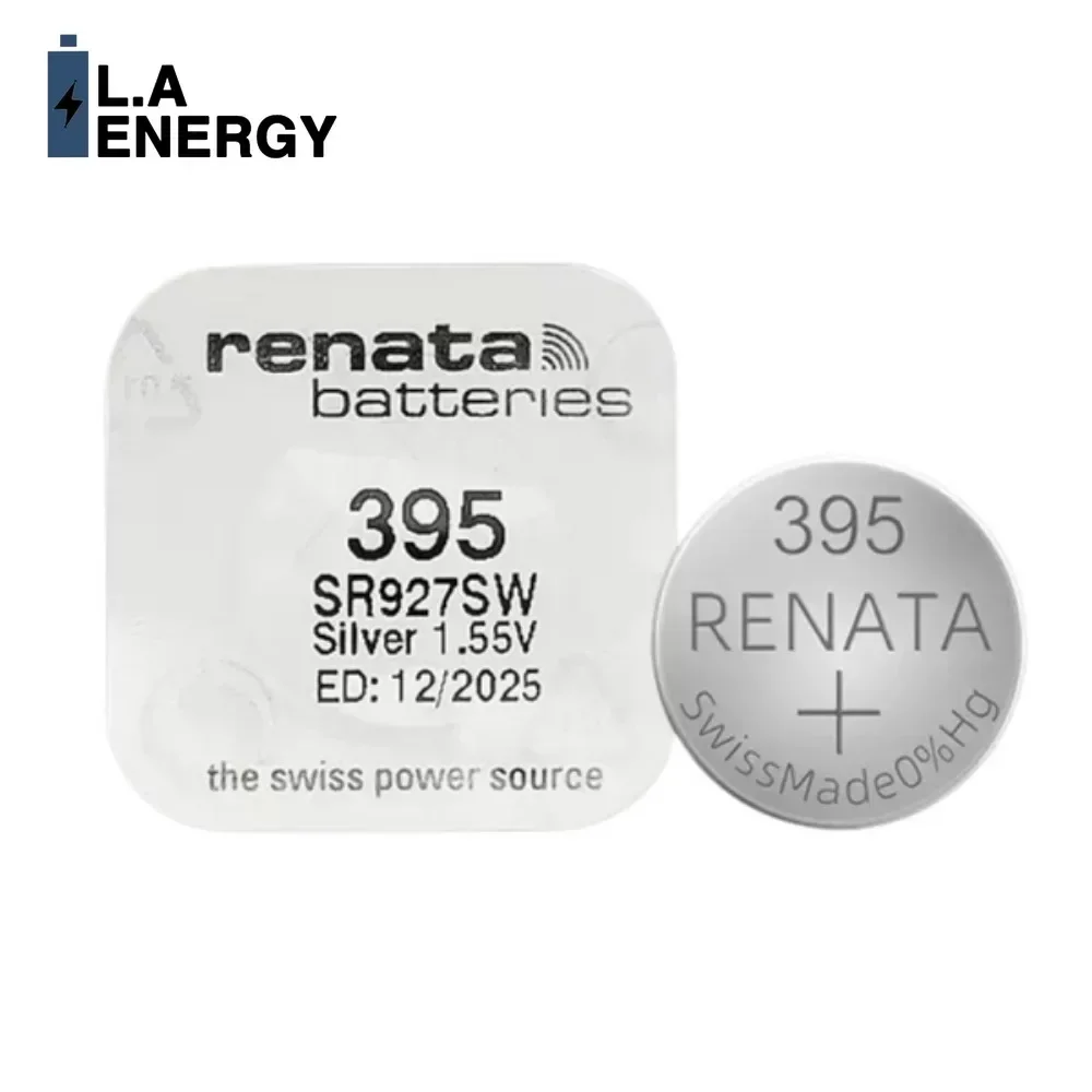 2PCS Renata 395 SR927SW AG7 LR927 LR57 399 SP395 LR927W 1.55V Silver Oxide Battery for Toy Watch MADE IN SWISS Button Cell