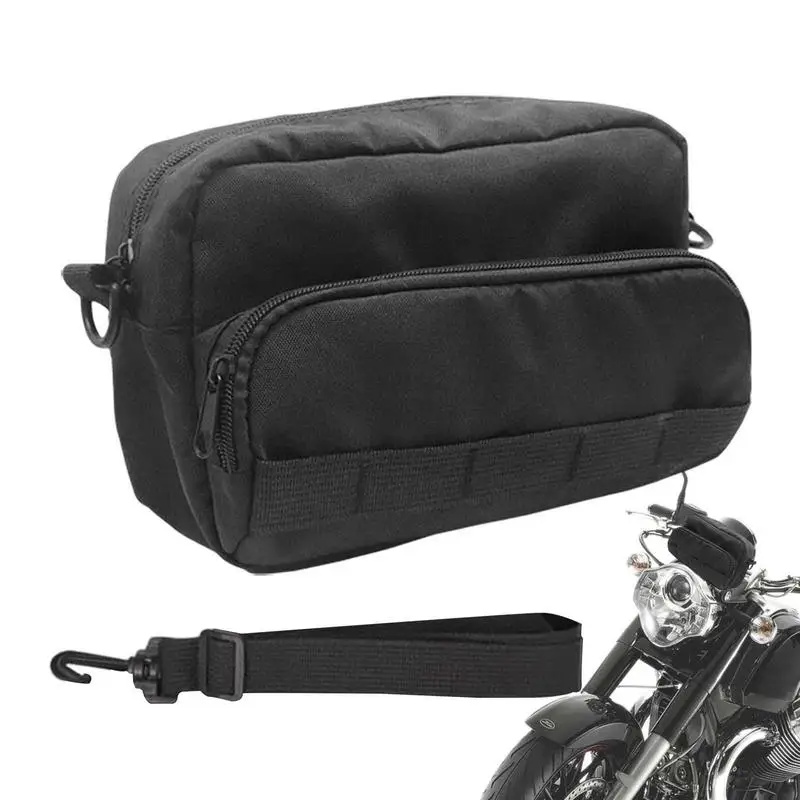 Motorcycle Saddlebags Multifunctional Front Frame Storage Bikes Pouch Motorcycle Fork Bag Shoulder Mini Messenger Bag