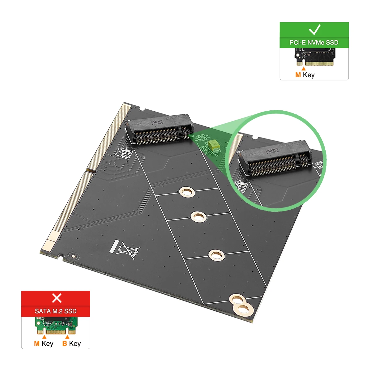 Adaptateur MXM vers NVcloser, convertisseur de carte Riser, PCIe MXM 3.0 vers M.2 NVcloser, 6 000 cartes, support 2230, 2242, 2260, 2280 M2, SSD pour PC