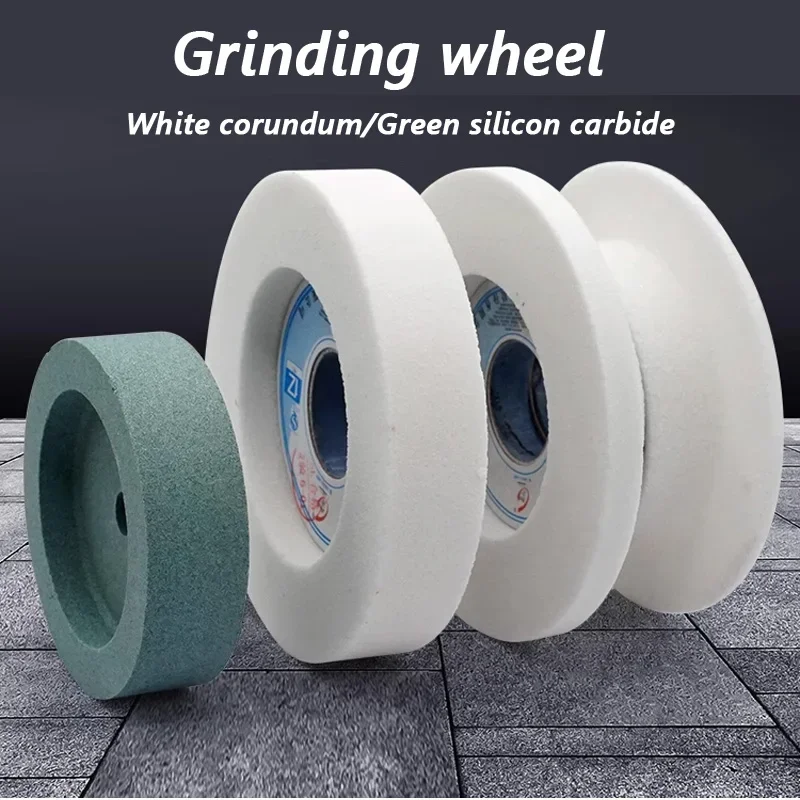 

White corundum Grinding wheel punch Grinding machine WA Single-sided concave Green silicon carbide grinding wheel 100x20x25.4mm