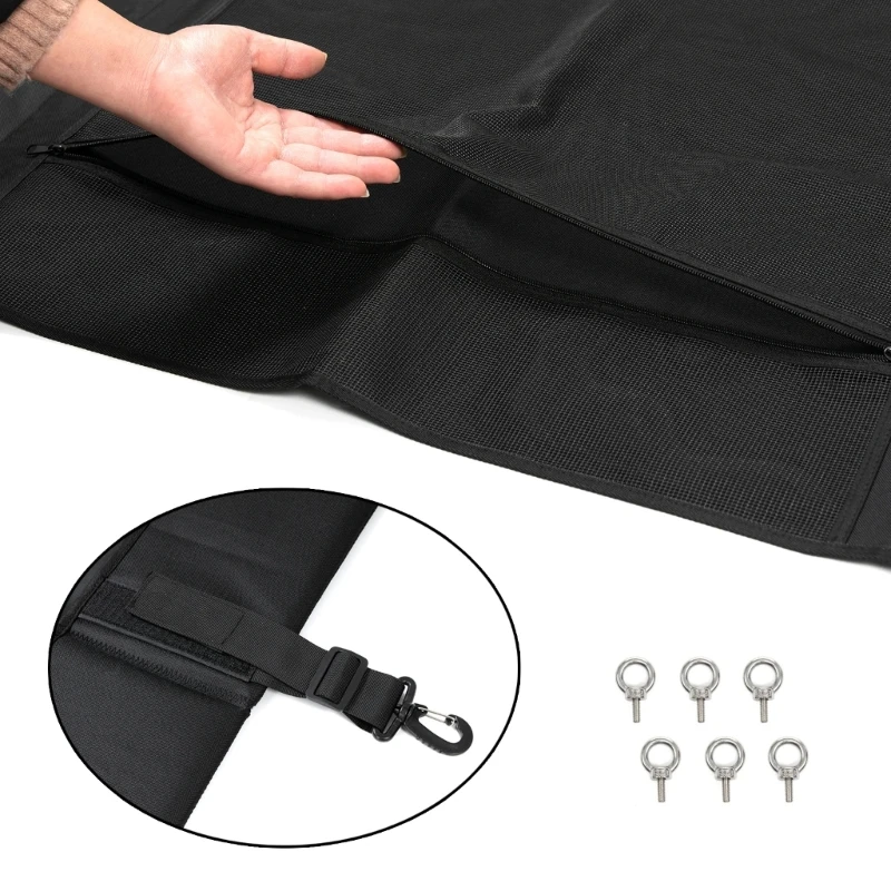 Space Saving Trunk Luggage Net Storage Bag with Concealment Feature for Jimny JB64 JB74 2019-2024 Easy to Fold