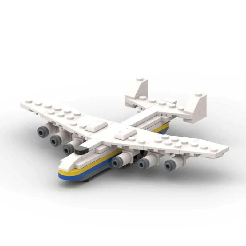 MOC Airlines Military Combat Transport Aircraft Building Blocks AN-225 Airplane Model DIY Children's Assembly Toys Birthday Gift