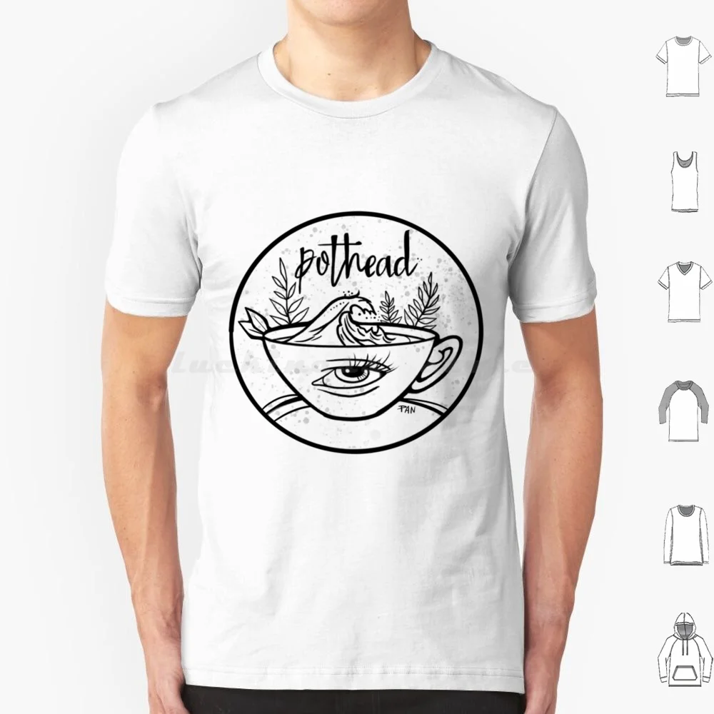 

Кофейная футболка Потхед Футболка Хлопок Мужчины Женщины DIY Принт Кофейная футболка Потхед