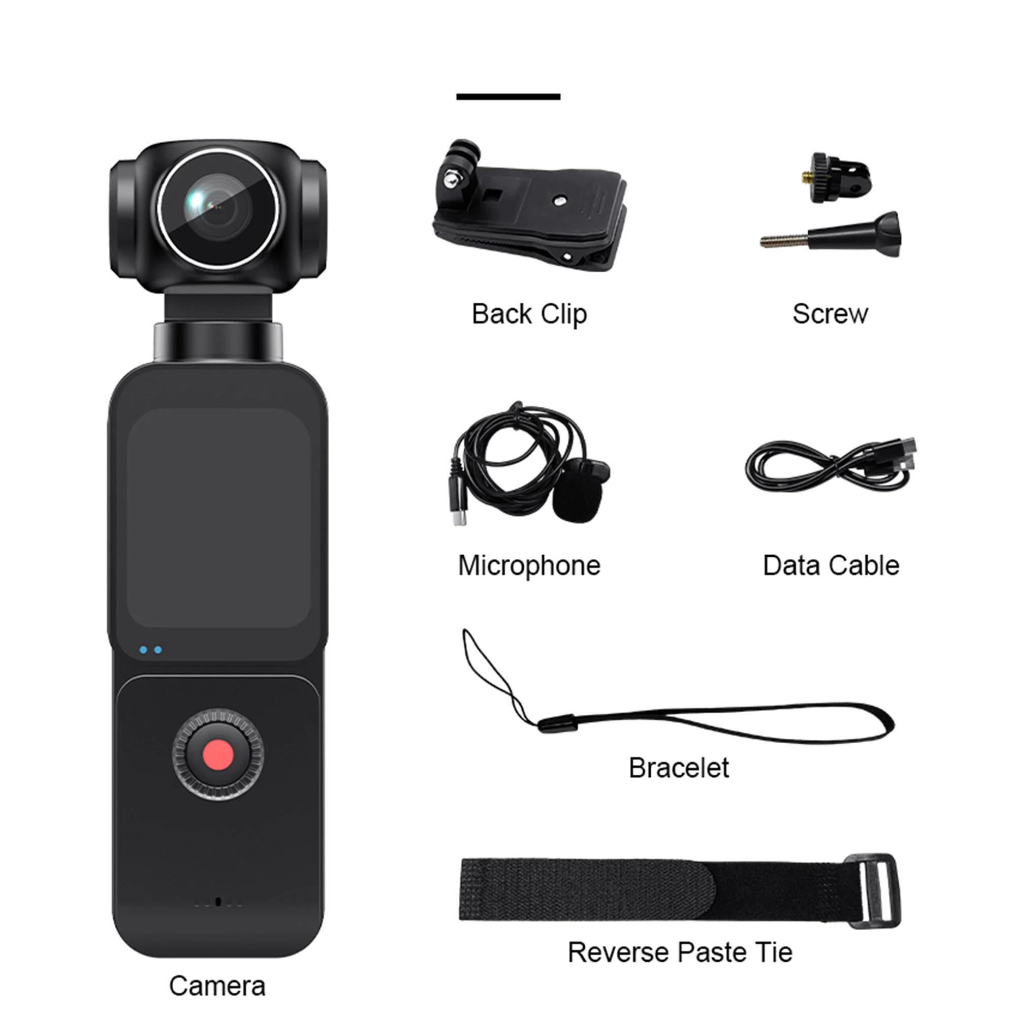 

5K Ultra HD Pocket Action Camera 270° Rotatable Vlog Wifi Sports Camera ELS Anti-Shake Bicycle Outdoor Sports Camera Recorder