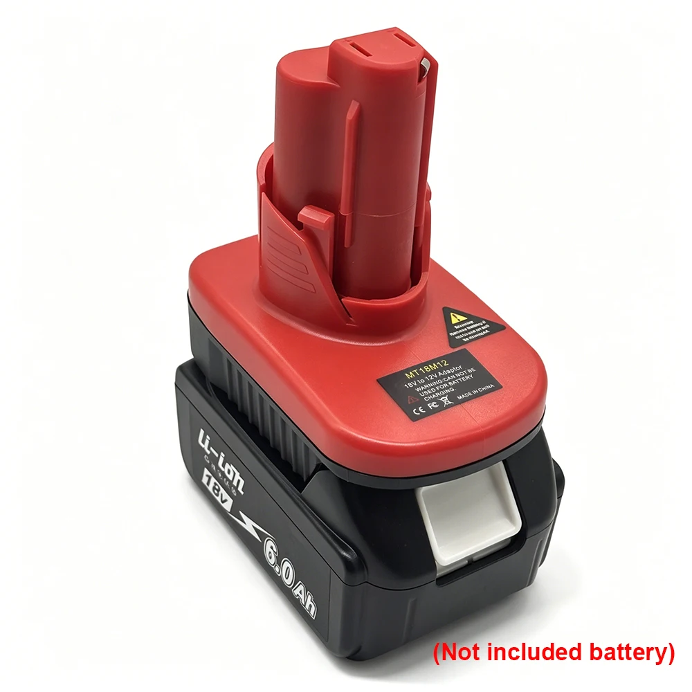 NEW Upgraded Battery Adapter MT18M12 For Makita 18V BL1850 BL1860 Battery work for Milwaukee M-12 12V Power Tools( Only Adapter)