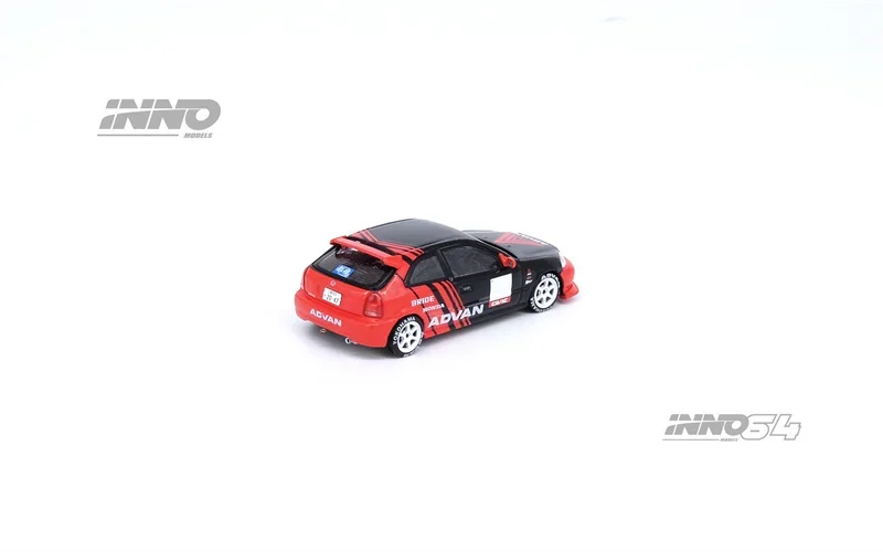 INNO 1:64 CIVIC Φ EK9 ADVAN Livery Model Car