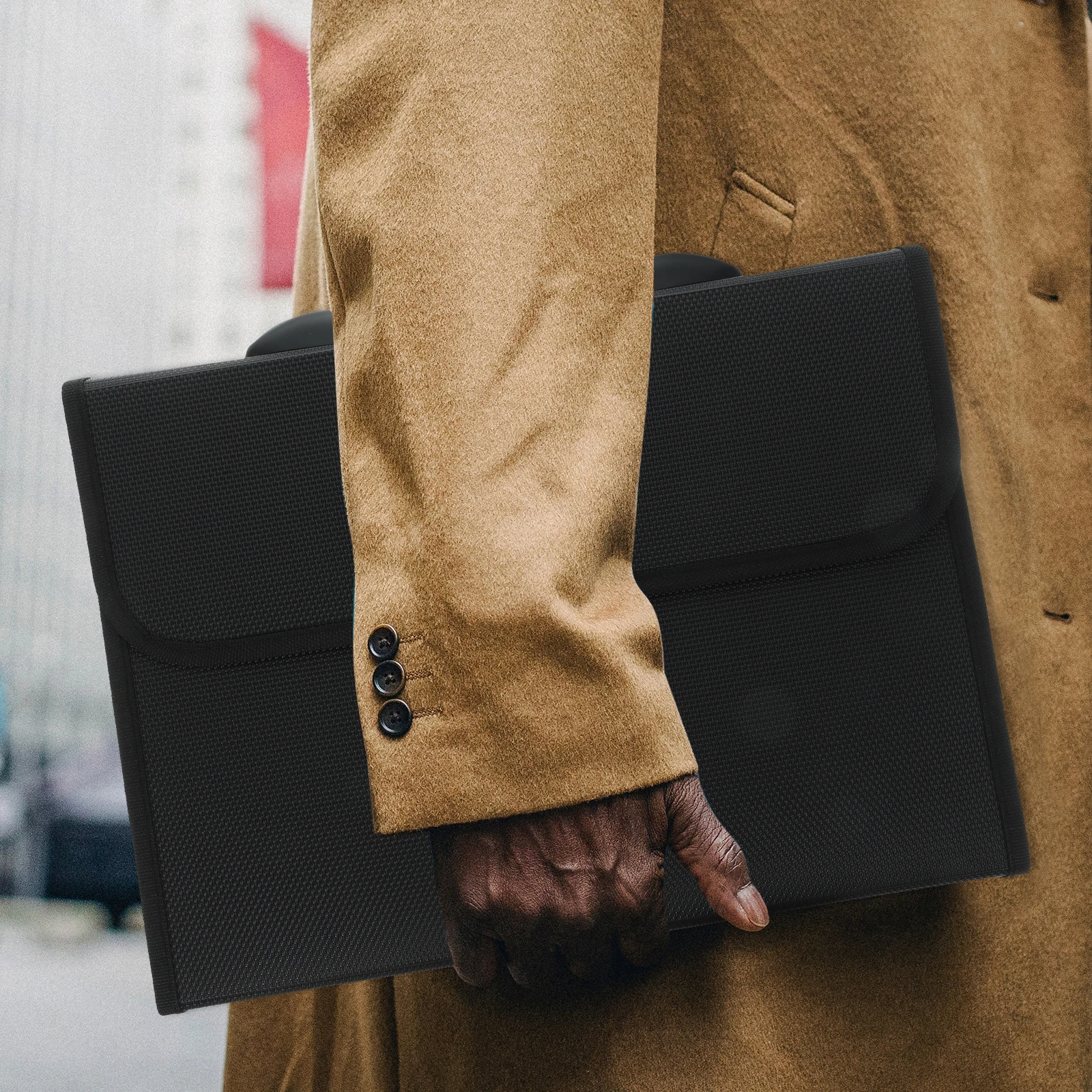 1 Set File Folder Multi-Layer Expanding Document Organizer Folder Office Paper Storage Receipt Holder Portable File Organizer