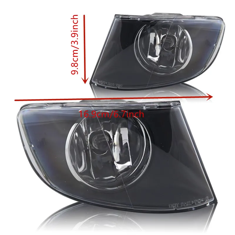 Pair Fog Lights For 2007-2011 BMW 3 Series E92 E93 Coupe 2007-2008 328xi 2011 335is 323i sedan 328i 335i drive 335xi front Bumpe