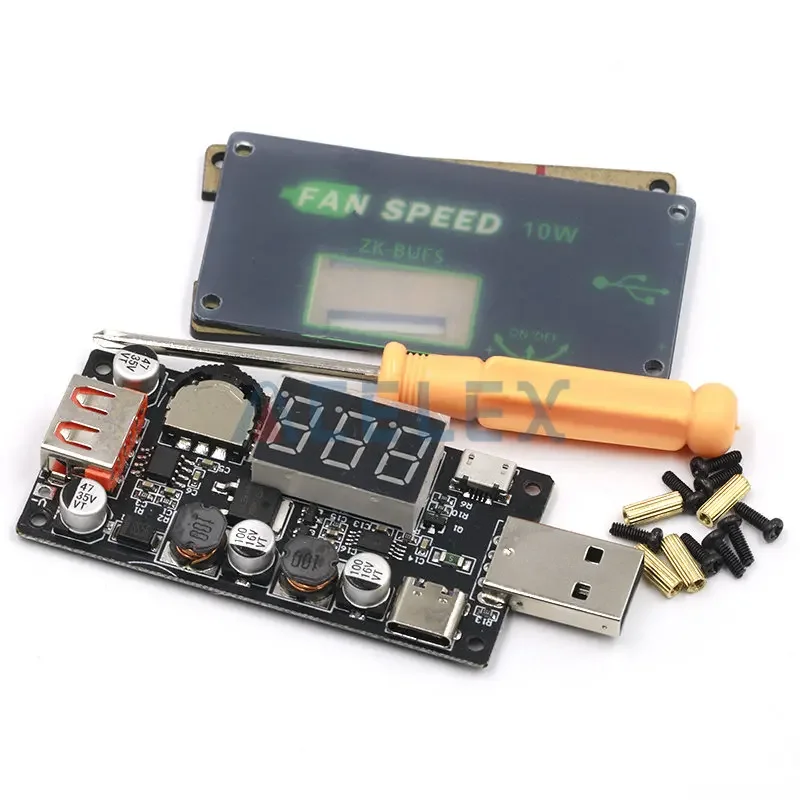 منظم مروحة تبريد USB 5 فولت ، وحدة باهتة LED ، مؤقت طاقة صغير ، للسيارة ، الطالب ، المهجع ، UFS