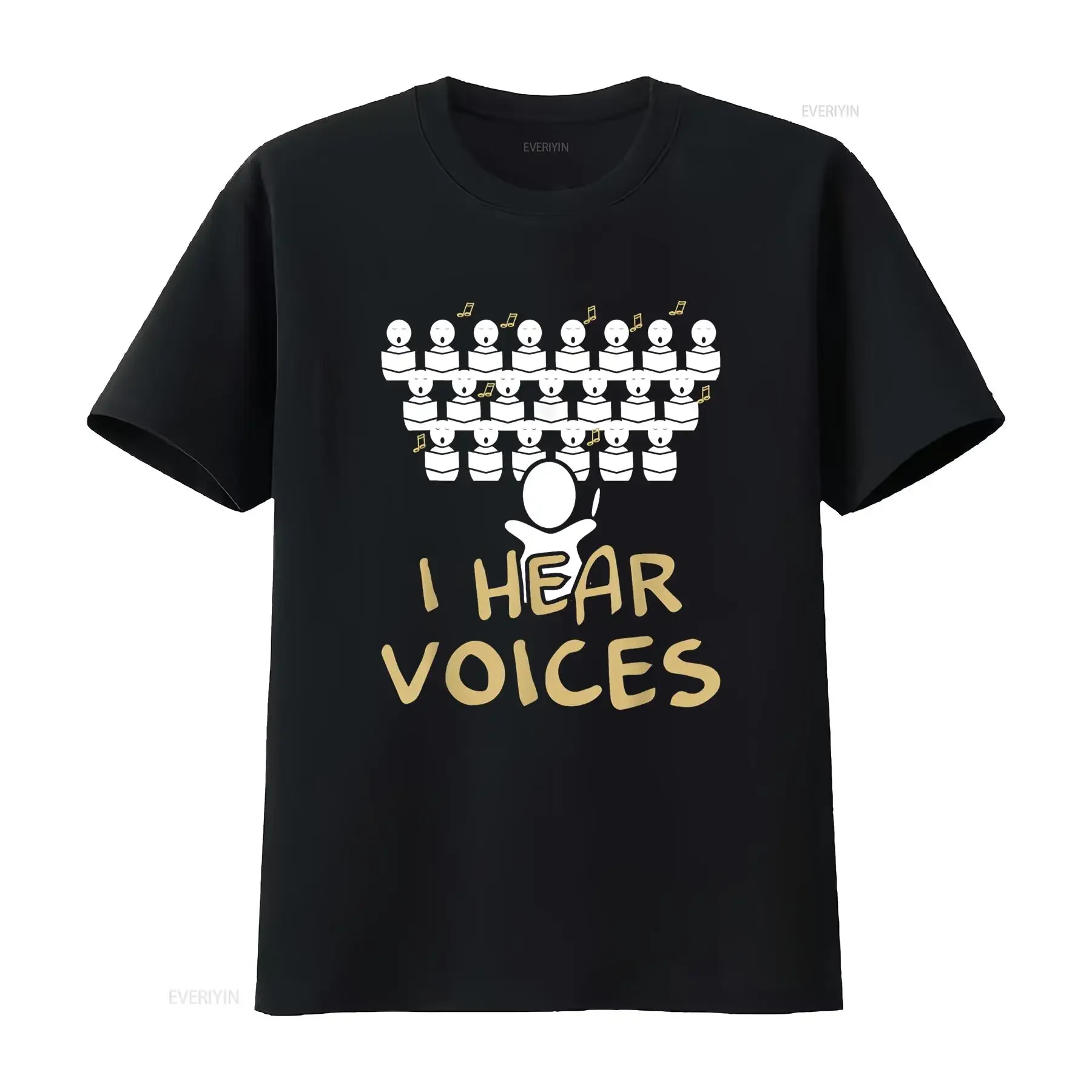 Choir Teacher T Shirt I Hear Voices Funny Chorister vintage Washed designer clothes Stylish streetwear homme Unisex