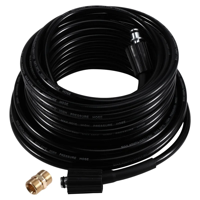 B84B-Pressure Washer Hose Quick Connector Hose And Extension Coupler For Swimming Pools Siding Washing Cars Floors