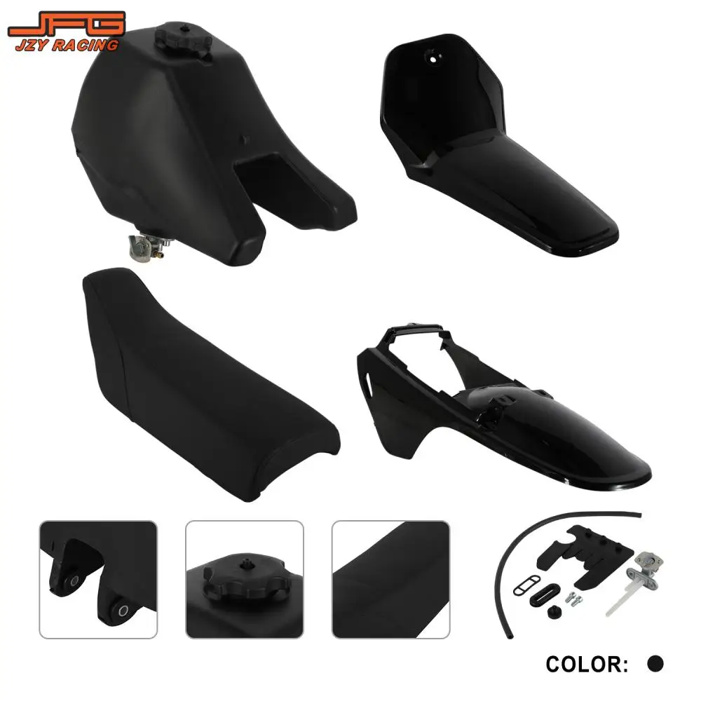 Plastic Fender Body Seat Gas Tank Kit Motorcycle Plastic Parts For PW80 PW 80 1983-2006 Dirt Pit BikePP PE Plastic Mudguard