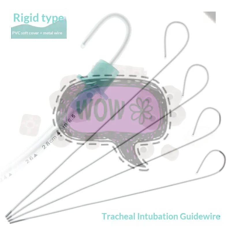 【HBA】 Sterile Endotracheal Intubation Guide Wire Disposable Iron Core Plastic Aluminum Wire Aluminum Rod Fr6 Fr8 Fr10 Fr12