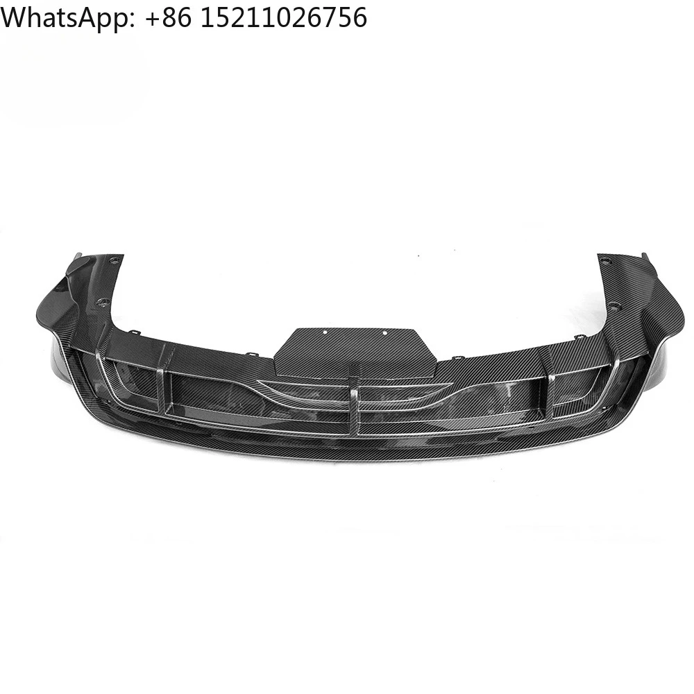 For Model X Dry Carbon Fiber Rear Bumper Diffuser For Tesla Model X Real Carbon Body Kits Exterior Decoration