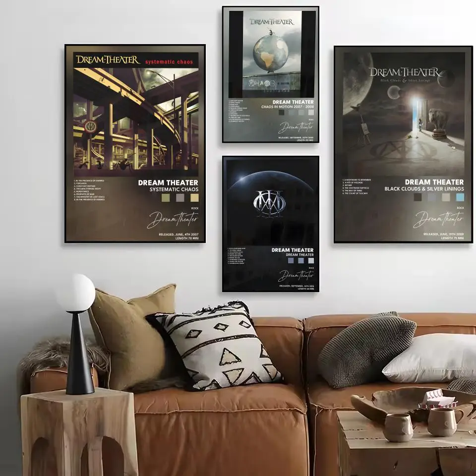 روك باند D-حلم مسرح اللوحة الخط المنزل غرفة نوم مقاوم للماء قماش المشارك غير المؤطرة جدار الفن طباعة الديكور جدارية #2