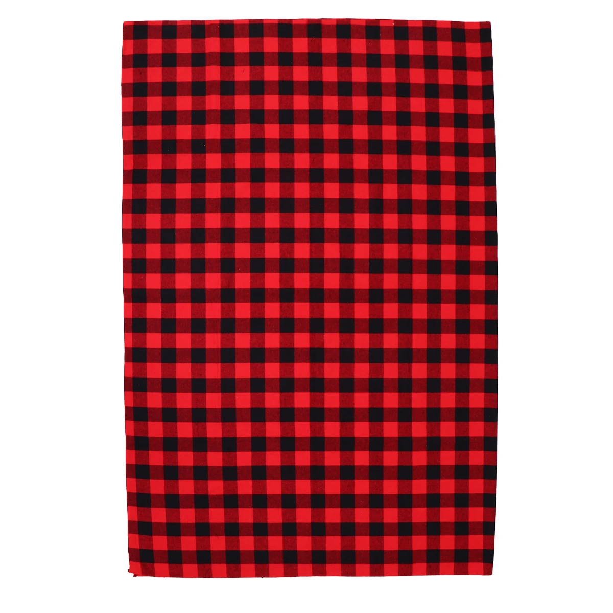 

1pc Plaid Tablecloth Black Red Checkered Christmas Decorative Long Table Mat Easy Clean Reusable Home Party Buffet Table