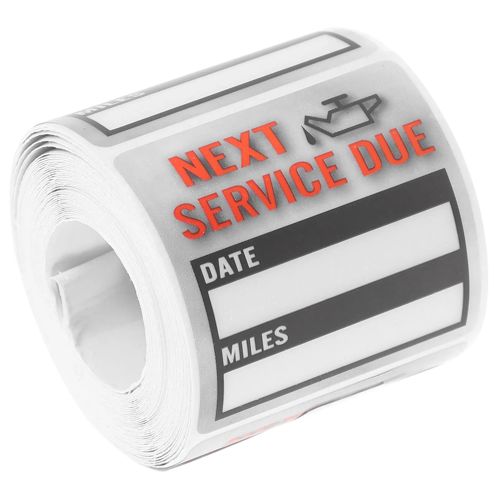 1pcs 1 Roll Oil Change Reminder Label Sticker Car Maintenance Service Window Tag For Vehicle Service Due Tracking