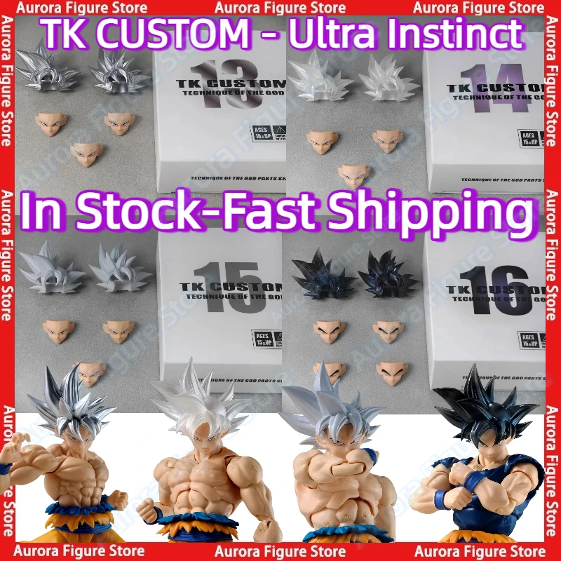 

В наличии TK CUSTOM TK13 TK14 TK15 TK16 Dragon Ball SHF Ultra Instinct Son Goku Heads Accessories Headsculpt Аниме Фигурка