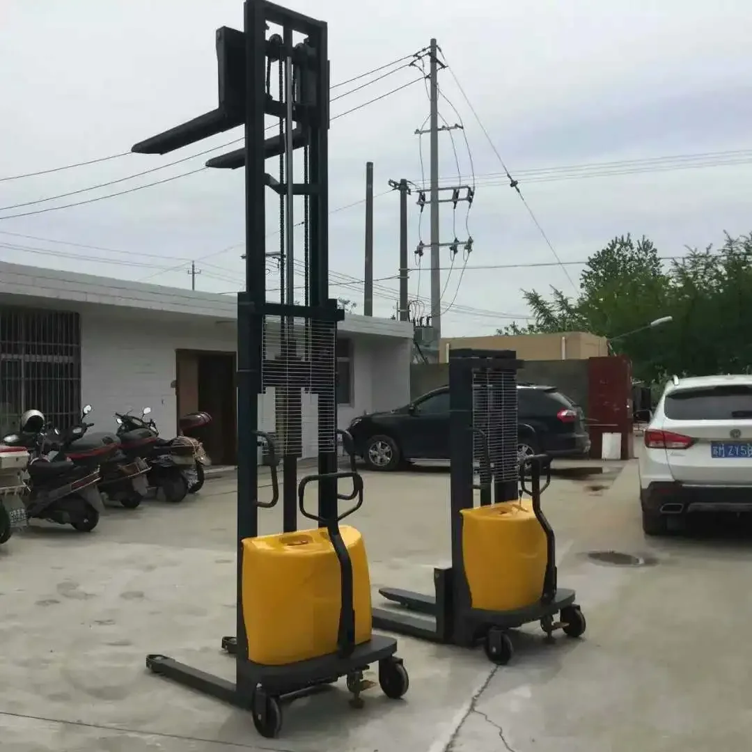 Hydraulic electric stacker crane manual lift crane C-type gantry electric stacker crane