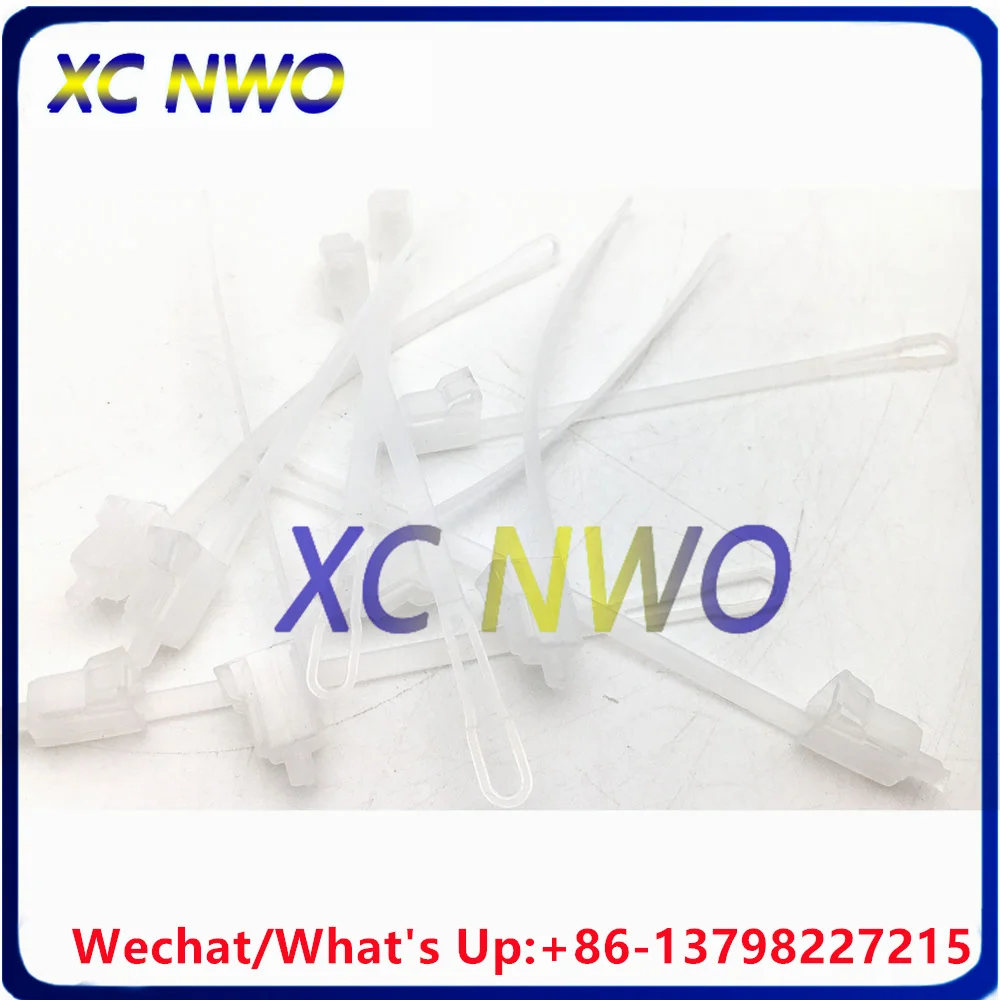 10Pcs 20Pcs 50Pcs100Pcs  LC Fiber Optic Dust Cover with Long Chain Tail Plastic Transparent Plug for Optical Connectors