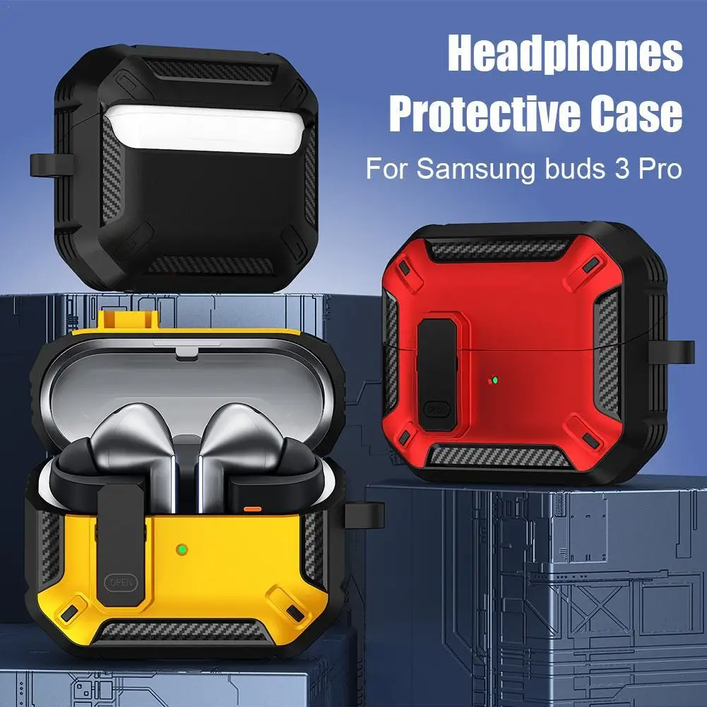 Suitable For Samsung Galaxy Buds3 Protective Case All-inclusive Buckle Safety Valve Bluetooth Earphone Protective Case