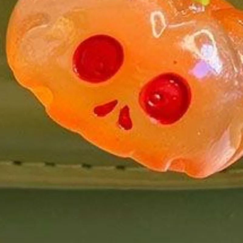 Halloween Mini Glow Pumpkin Keyring Cute Scary Face Bag Charm Earphone Cover Pendant Student Fashion Accessory Holiday Gift