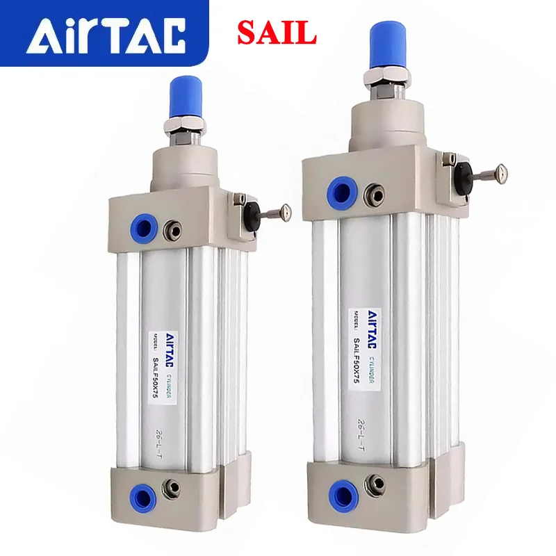 AirTAC Original SAIL Lockable Standard Pneumatic Cylinder SAILF/B 40 50 63 80 100 Stroke 25/50/75/100/200/500/1000-S With Magnet